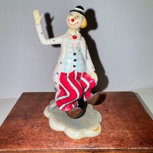 Vintage Herco Clown Figurinr